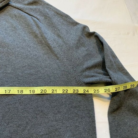 NEW Eddie Bauer Supima Pima Cotton Blend Sweater 1/4 Zip Mock Neck Gray Tall XL - Picture 9 of 11
